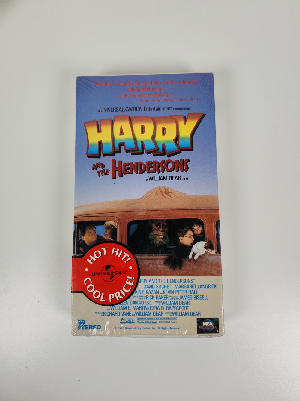 Harry and the Hendersons VHS New SEALED | Family Comedy | 80s Video Tapes